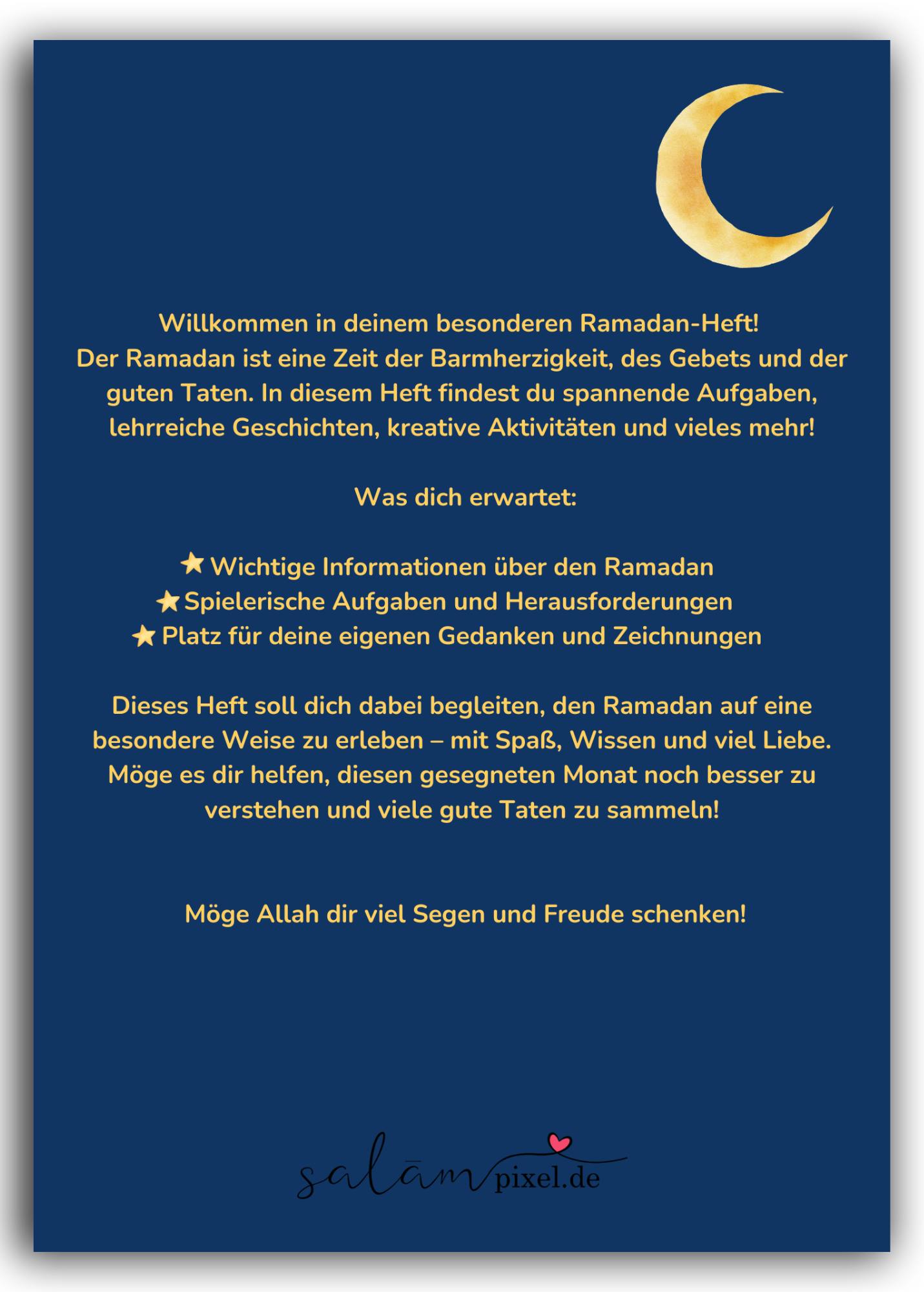 Mein Ramadan-Heft – Spielerisch den gesegneten Monat entdecken!