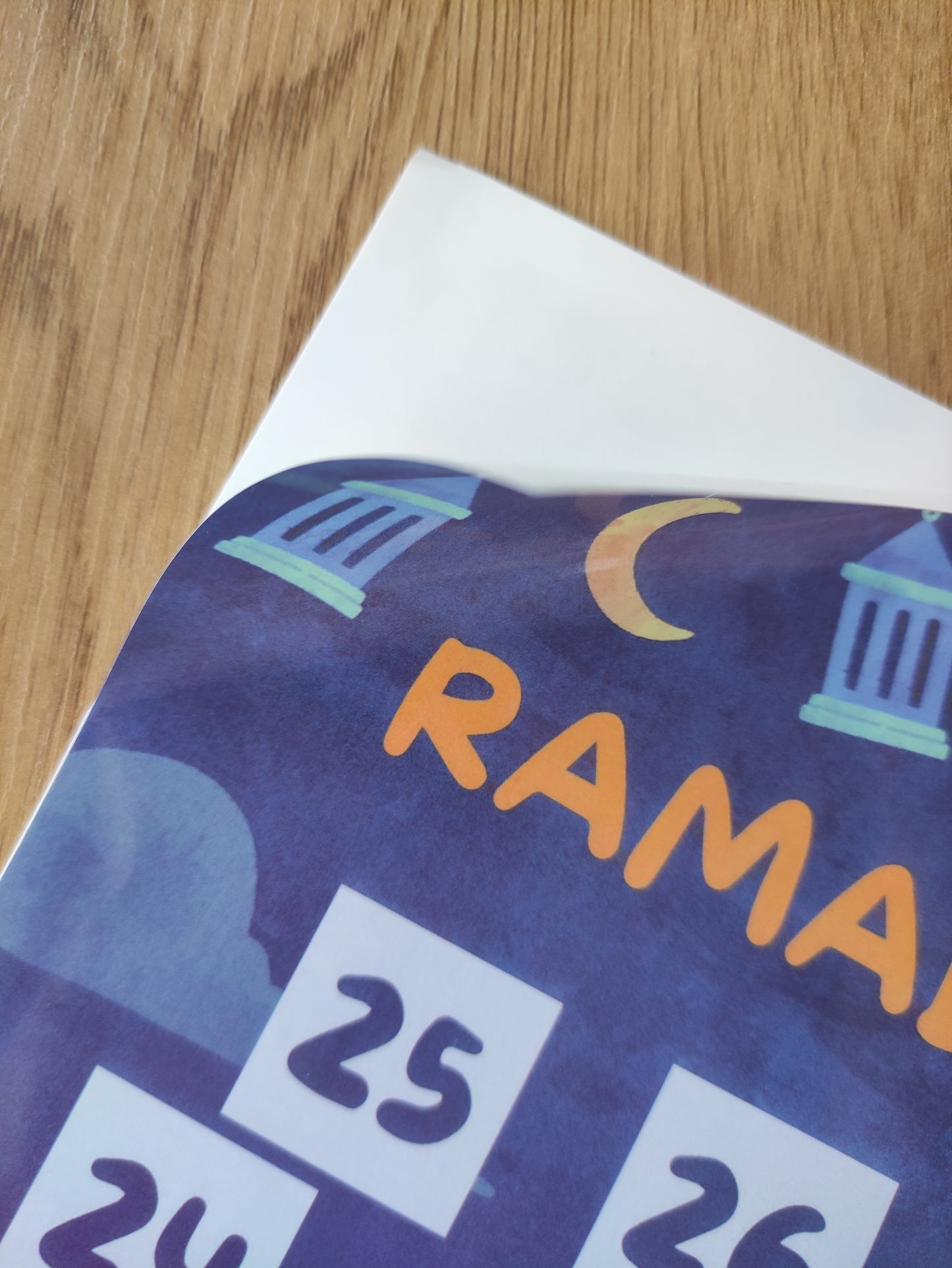 Wandsticker groß (A3) Ramadan Countdown  - türkisch